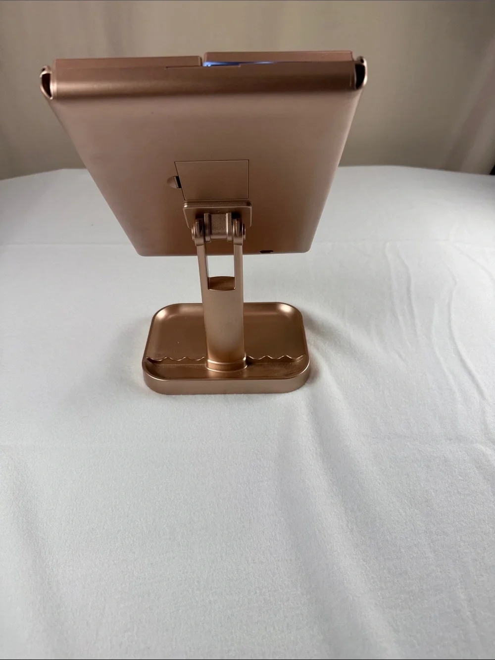 Adjustable Trifold Vanity Organizer Mirror - Rose Gold